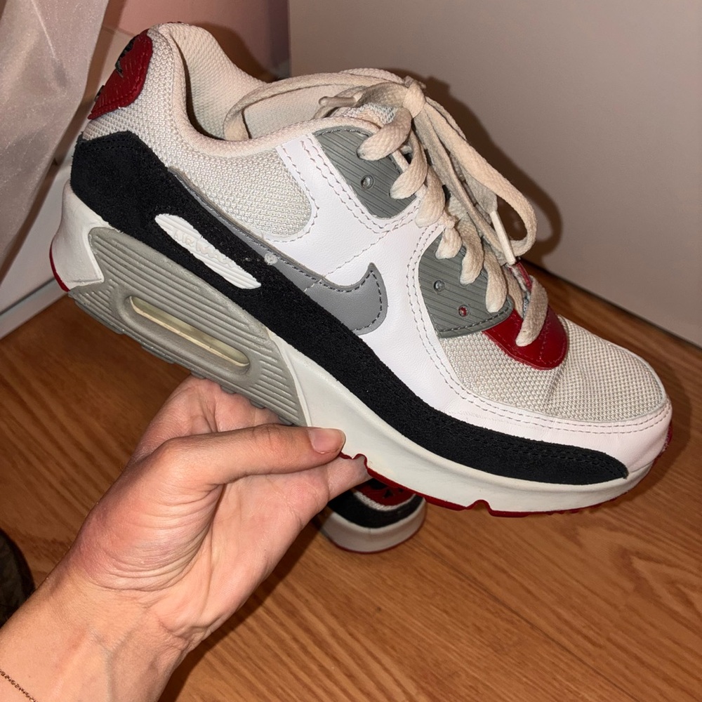 Nike Junior Red and Gray Shoes